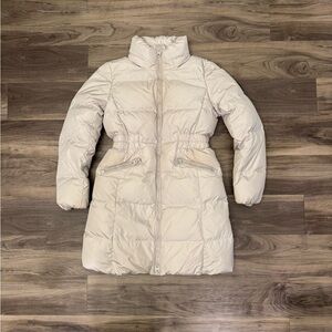 Coach Women's Cream Puffer Coat